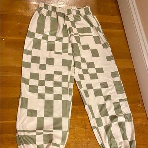 Green Checkered pants